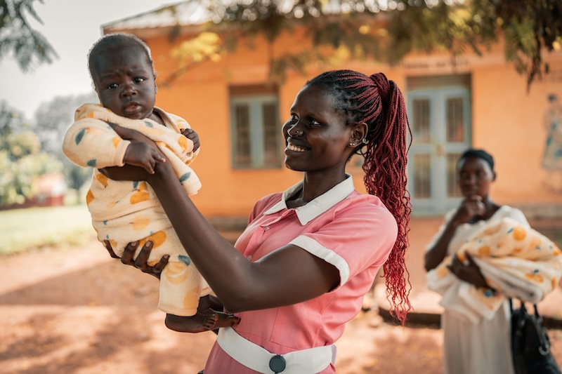 Kinderen vaccineren in Zuid-Soedan